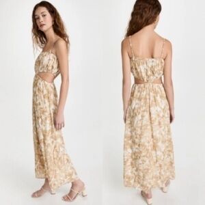 FAITHFULL The Brand Celina Midi Cutout Dress sz 6